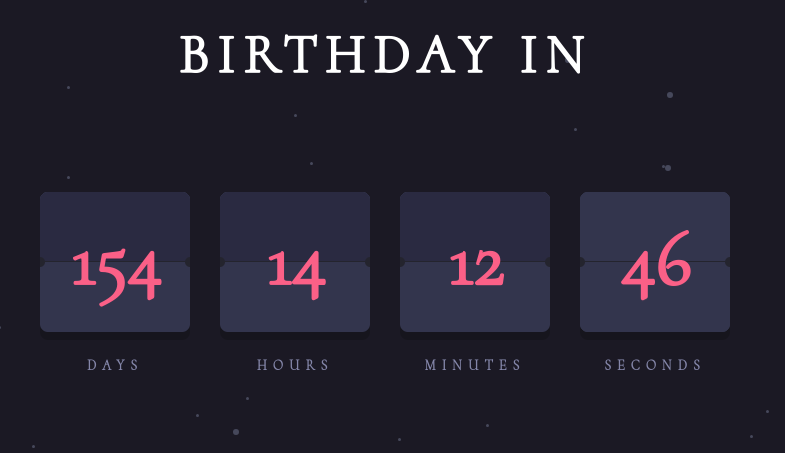 Countdown timer