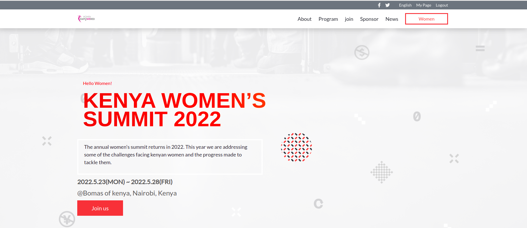 Kenya women's website